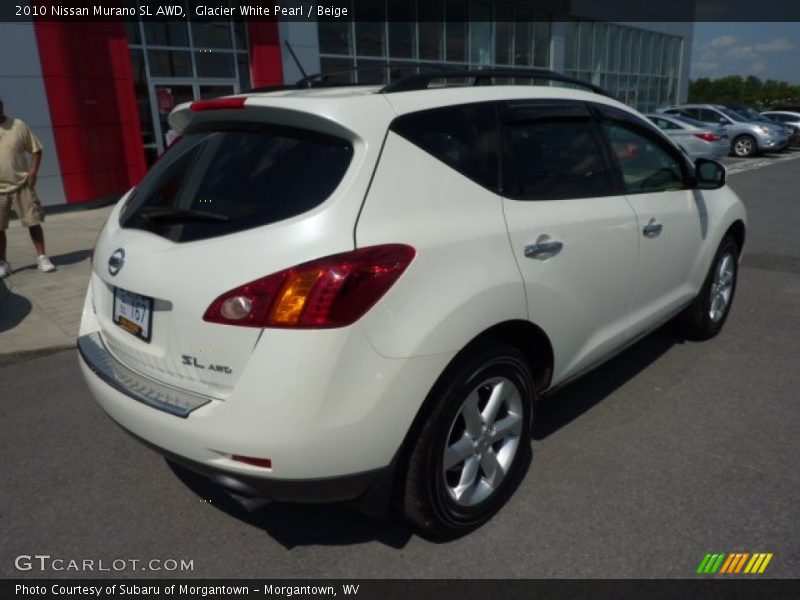 Glacier White Pearl / Beige 2010 Nissan Murano SL AWD