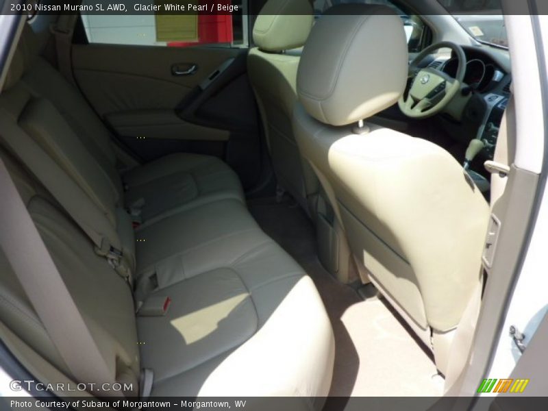 Glacier White Pearl / Beige 2010 Nissan Murano SL AWD