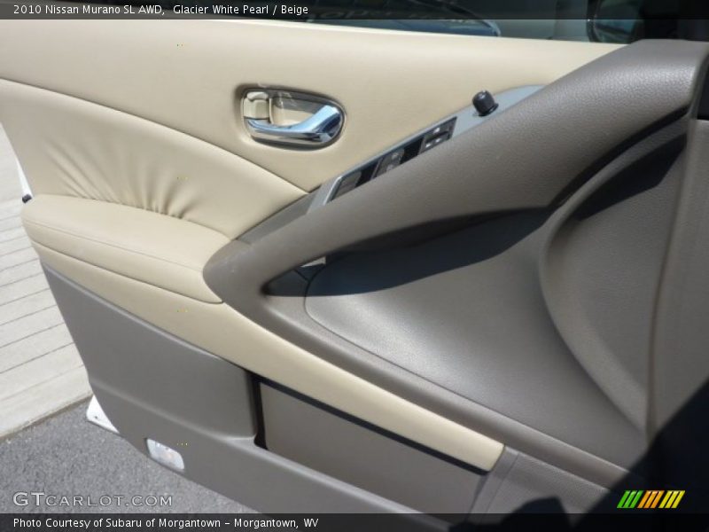 Glacier White Pearl / Beige 2010 Nissan Murano SL AWD
