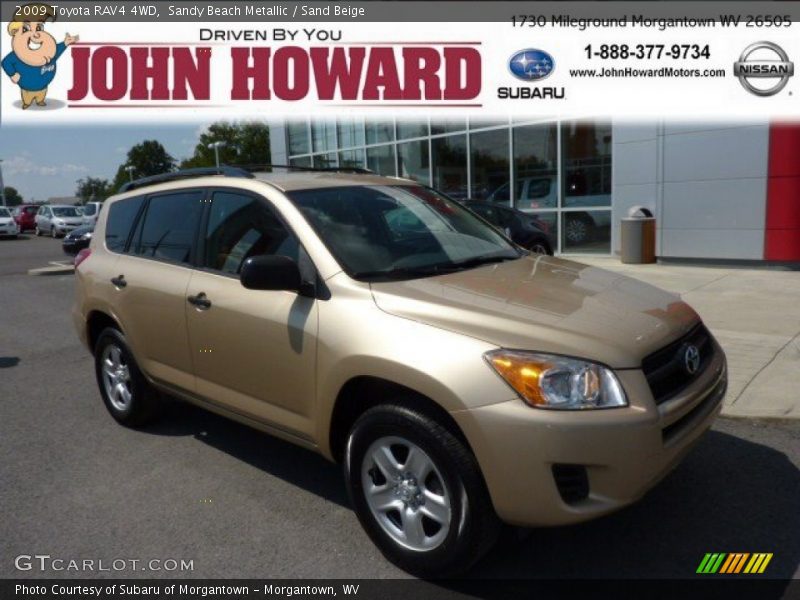Sandy Beach Metallic / Sand Beige 2009 Toyota RAV4 4WD