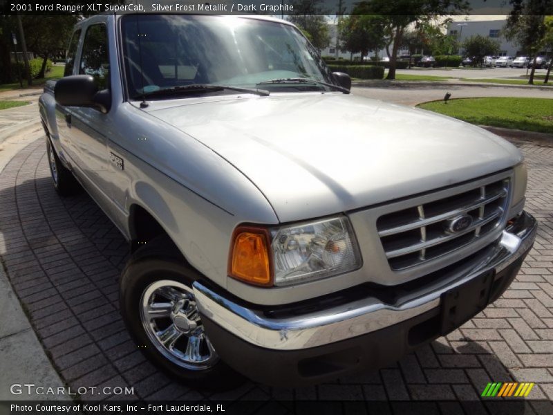Silver Frost Metallic / Dark Graphite 2001 Ford Ranger XLT SuperCab