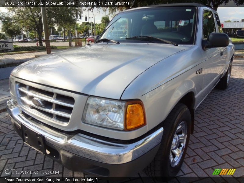 Silver Frost Metallic / Dark Graphite 2001 Ford Ranger XLT SuperCab