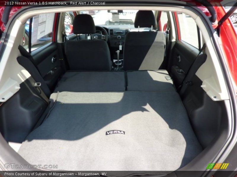 Red Alert / Charcoal 2012 Nissan Versa 1.8 S Hatchback