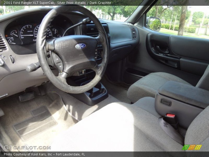 Silver Frost Metallic / Dark Graphite 2001 Ford Ranger XLT SuperCab