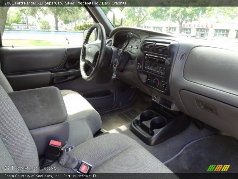 Silver Frost Metallic / Dark Graphite 2001 Ford Ranger XLT SuperCab