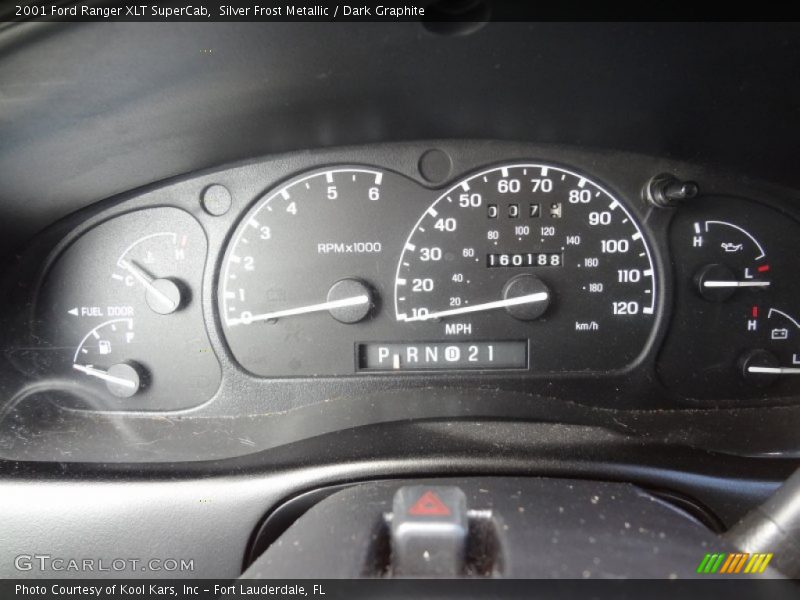 Silver Frost Metallic / Dark Graphite 2001 Ford Ranger XLT SuperCab