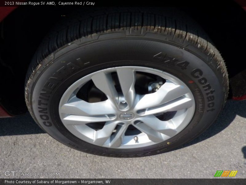 Cayenne Red / Gray 2013 Nissan Rogue SV AWD