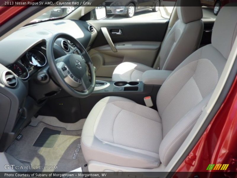 Cayenne Red / Gray 2013 Nissan Rogue SV AWD