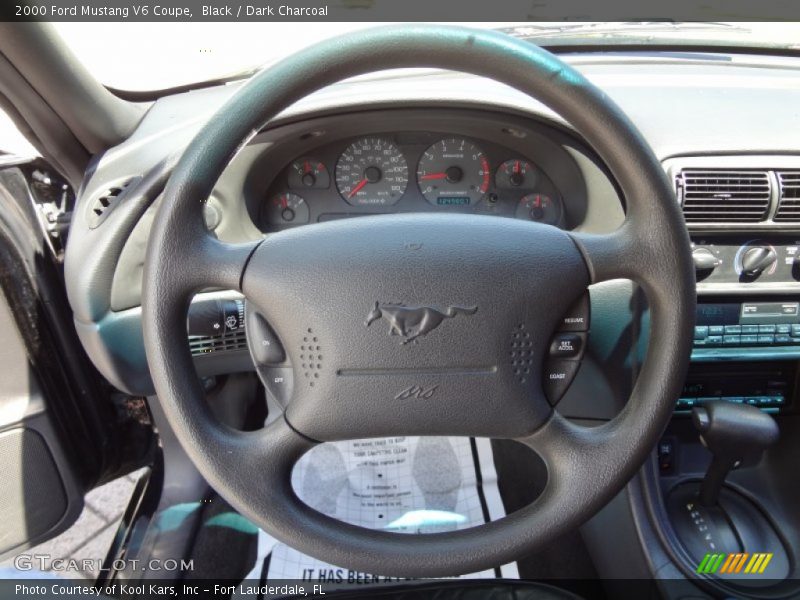 Black / Dark Charcoal 2000 Ford Mustang V6 Coupe