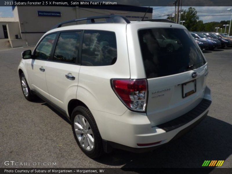 Satin White Pearl / Platinum 2013 Subaru Forester 2.5 X Premium
