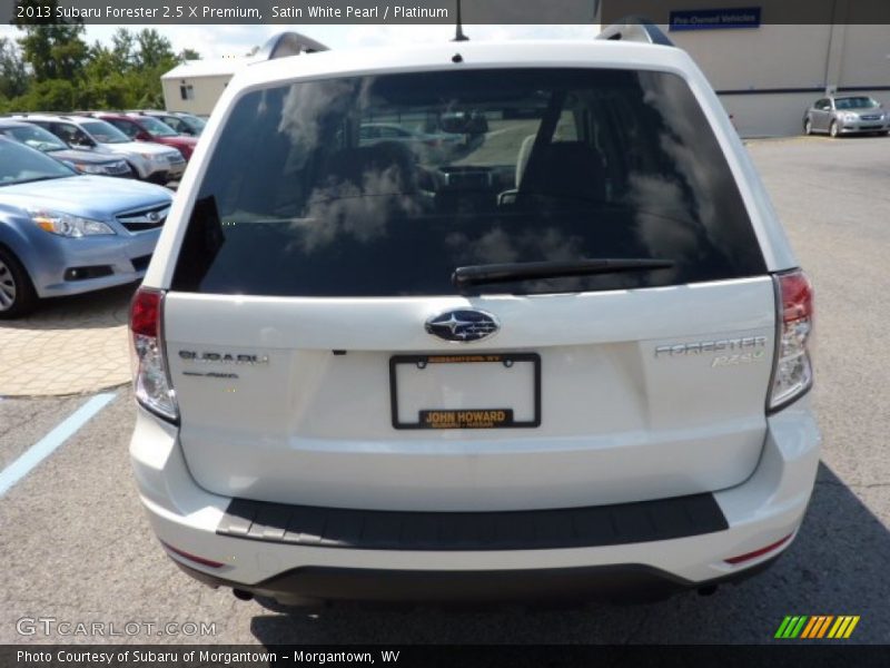 Satin White Pearl / Platinum 2013 Subaru Forester 2.5 X Premium