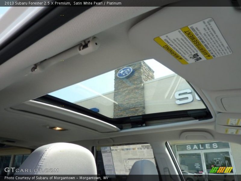 Satin White Pearl / Platinum 2013 Subaru Forester 2.5 X Premium