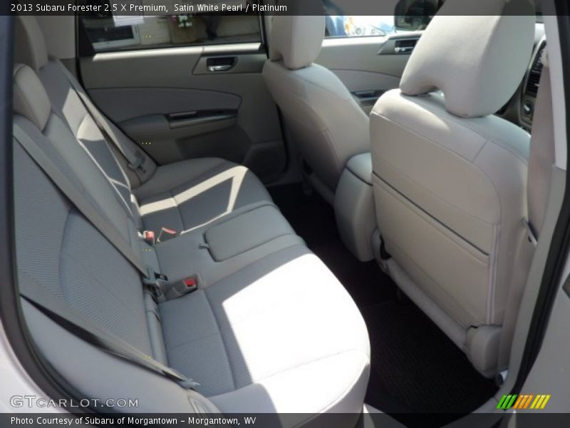 Satin White Pearl / Platinum 2013 Subaru Forester 2.5 X Premium