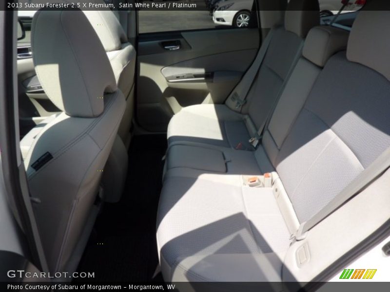 Satin White Pearl / Platinum 2013 Subaru Forester 2.5 X Premium