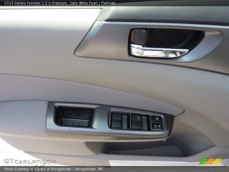 Satin White Pearl / Platinum 2013 Subaru Forester 2.5 X Premium