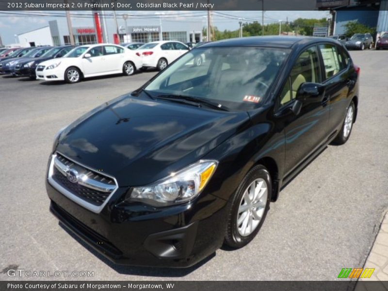 Obsidian Black Pearl / Ivory 2012 Subaru Impreza 2.0i Premium 5 Door