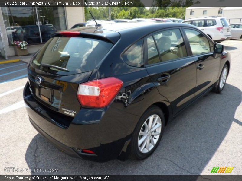 Obsidian Black Pearl / Ivory 2012 Subaru Impreza 2.0i Premium 5 Door