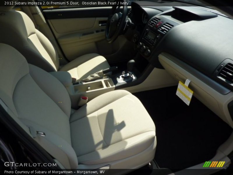 Obsidian Black Pearl / Ivory 2012 Subaru Impreza 2.0i Premium 5 Door