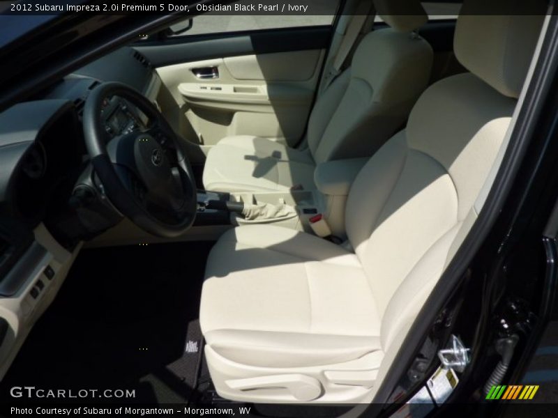 Obsidian Black Pearl / Ivory 2012 Subaru Impreza 2.0i Premium 5 Door