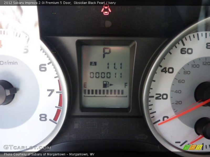 Obsidian Black Pearl / Ivory 2012 Subaru Impreza 2.0i Premium 5 Door