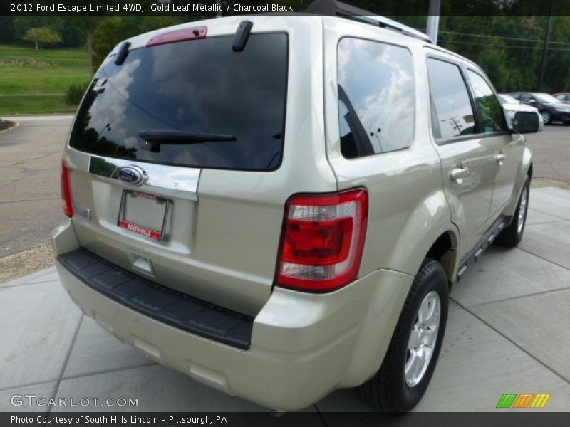 Gold Leaf Metallic / Charcoal Black 2012 Ford Escape Limited 4WD