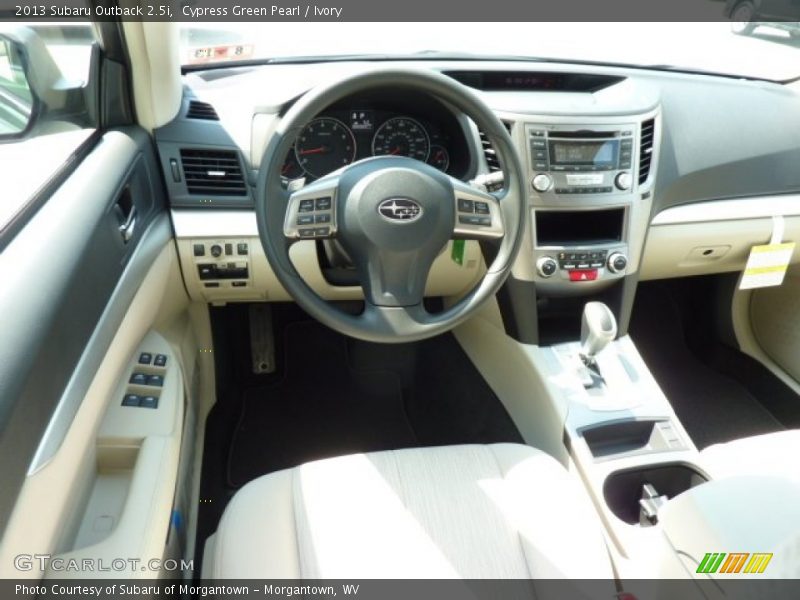 Cypress Green Pearl / Ivory 2013 Subaru Outback 2.5i