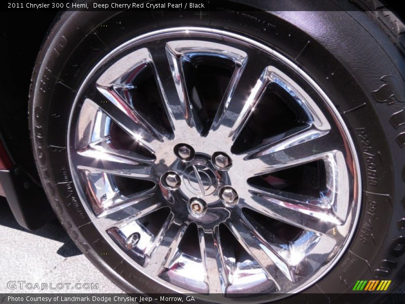 Deep Cherry Red Crystal Pearl / Black 2011 Chrysler 300 C Hemi