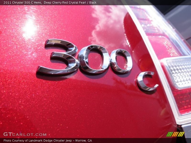 Deep Cherry Red Crystal Pearl / Black 2011 Chrysler 300 C Hemi