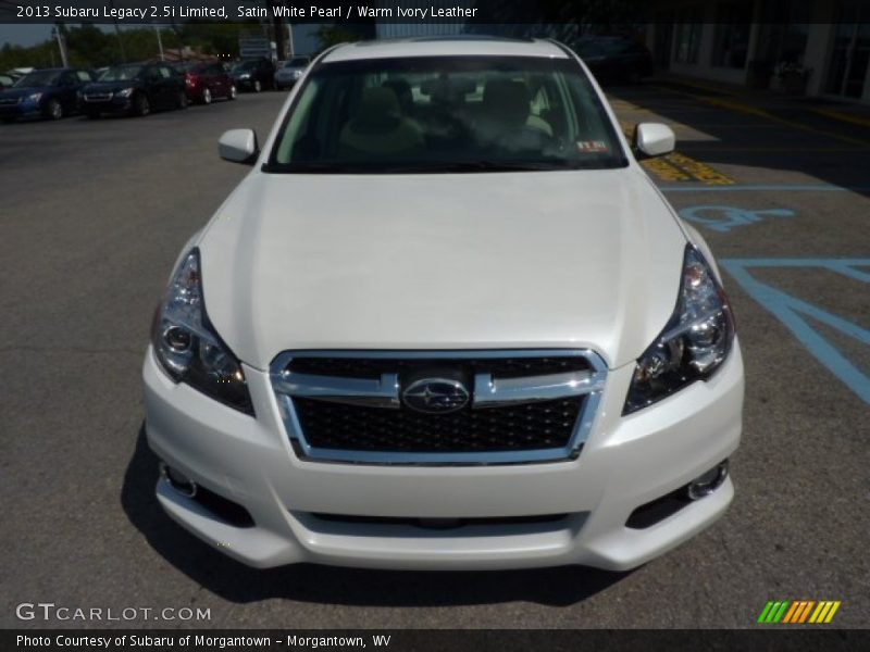 Satin White Pearl / Warm Ivory Leather 2013 Subaru Legacy 2.5i Limited