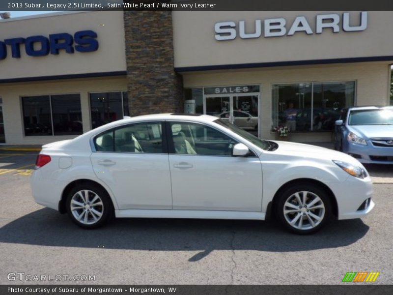 Satin White Pearl / Warm Ivory Leather 2013 Subaru Legacy 2.5i Limited
