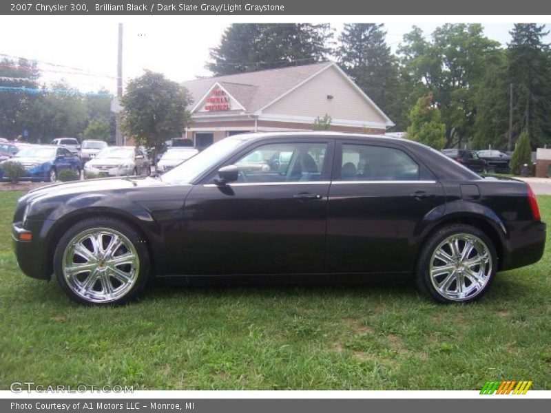 Brilliant Black / Dark Slate Gray/Light Graystone 2007 Chrysler 300