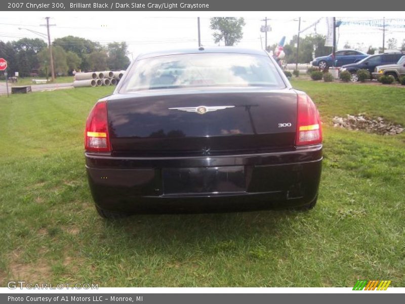 Brilliant Black / Dark Slate Gray/Light Graystone 2007 Chrysler 300