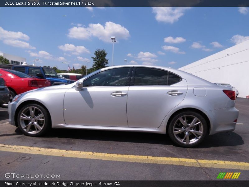 Tungsten Silver Pearl / Black 2010 Lexus IS 250