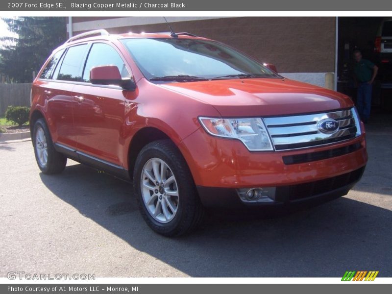 Blazing Copper Metallic / Charcoal Black 2007 Ford Edge SEL