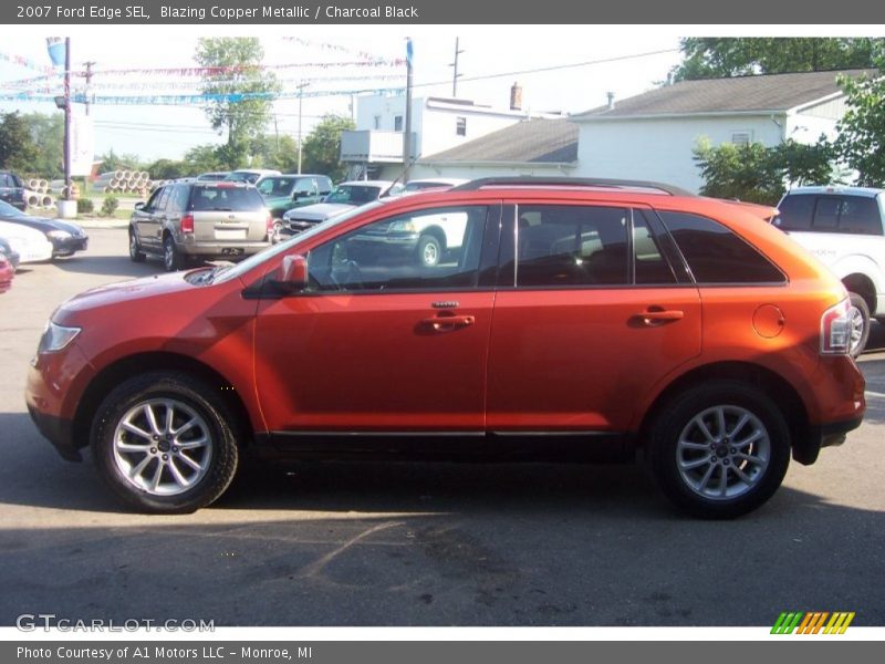 Blazing Copper Metallic / Charcoal Black 2007 Ford Edge SEL