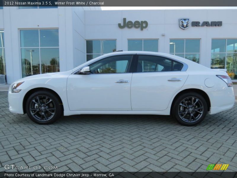 Winter Frost White / Charcoal 2012 Nissan Maxima 3.5 S