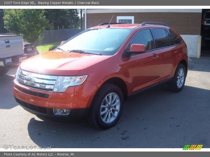 Blazing Copper Metallic / Charcoal Black 2007 Ford Edge SEL