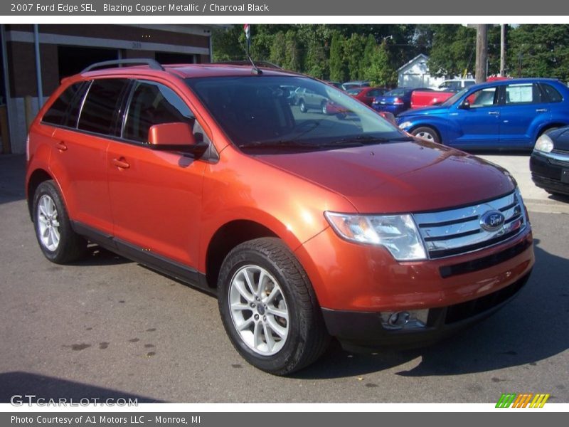 Blazing Copper Metallic / Charcoal Black 2007 Ford Edge SEL