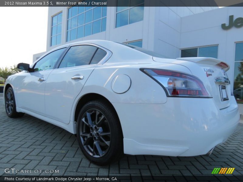 Winter Frost White / Charcoal 2012 Nissan Maxima 3.5 S