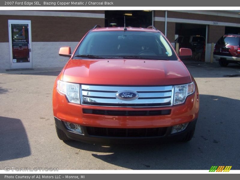 Blazing Copper Metallic / Charcoal Black 2007 Ford Edge SEL
