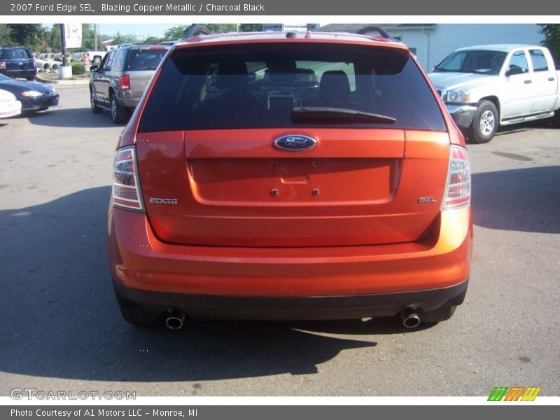 Blazing Copper Metallic / Charcoal Black 2007 Ford Edge SEL