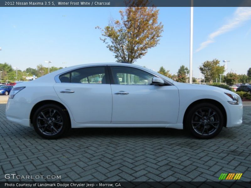 Winter Frost White / Charcoal 2012 Nissan Maxima 3.5 S