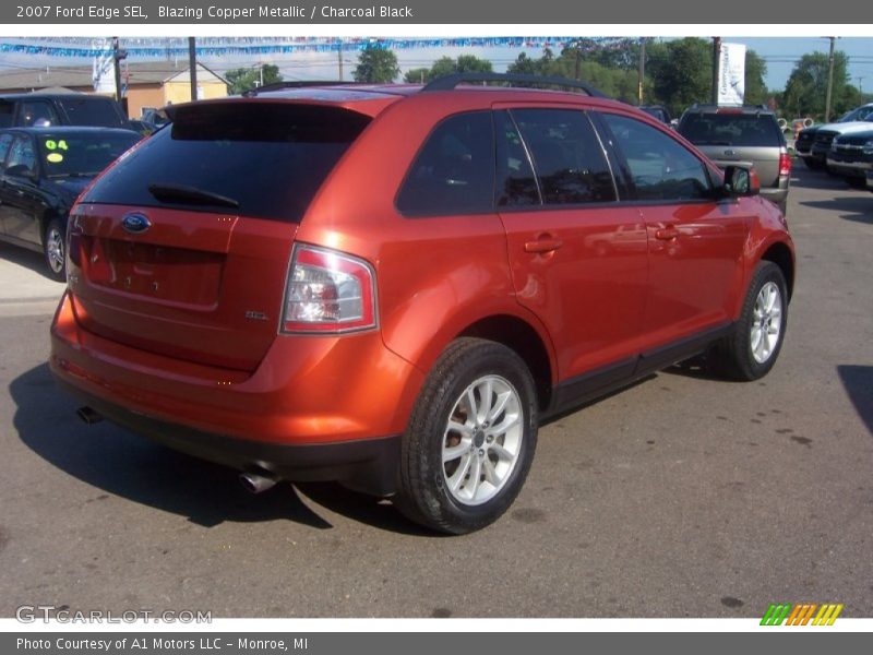 Blazing Copper Metallic / Charcoal Black 2007 Ford Edge SEL