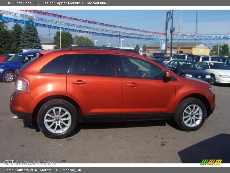 Blazing Copper Metallic / Charcoal Black 2007 Ford Edge SEL