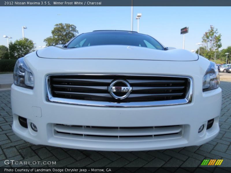Winter Frost White / Charcoal 2012 Nissan Maxima 3.5 S