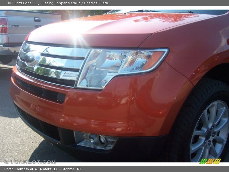 Blazing Copper Metallic / Charcoal Black 2007 Ford Edge SEL