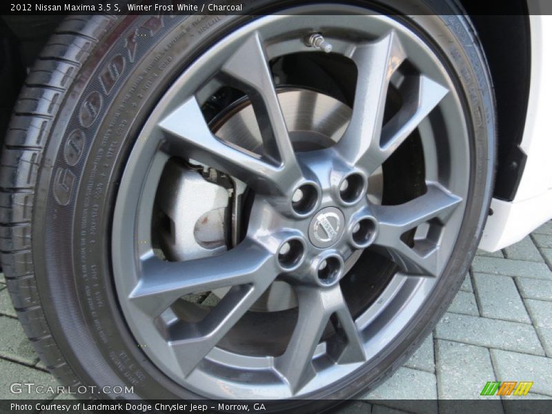 Winter Frost White / Charcoal 2012 Nissan Maxima 3.5 S