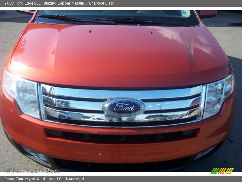 Blazing Copper Metallic / Charcoal Black 2007 Ford Edge SEL