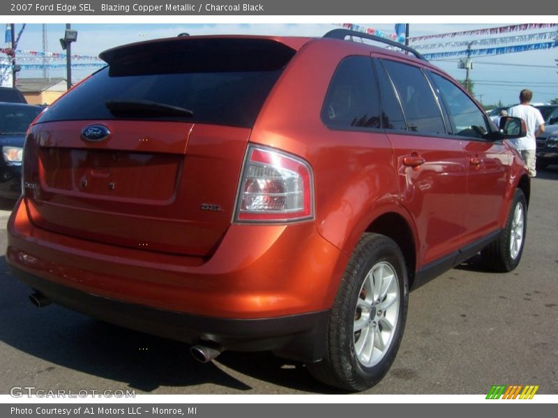 Blazing Copper Metallic / Charcoal Black 2007 Ford Edge SEL