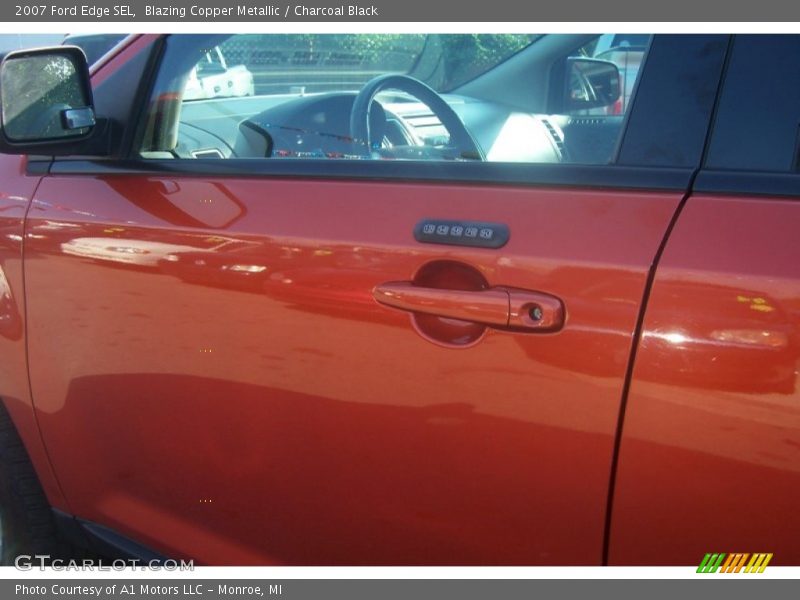 Blazing Copper Metallic / Charcoal Black 2007 Ford Edge SEL